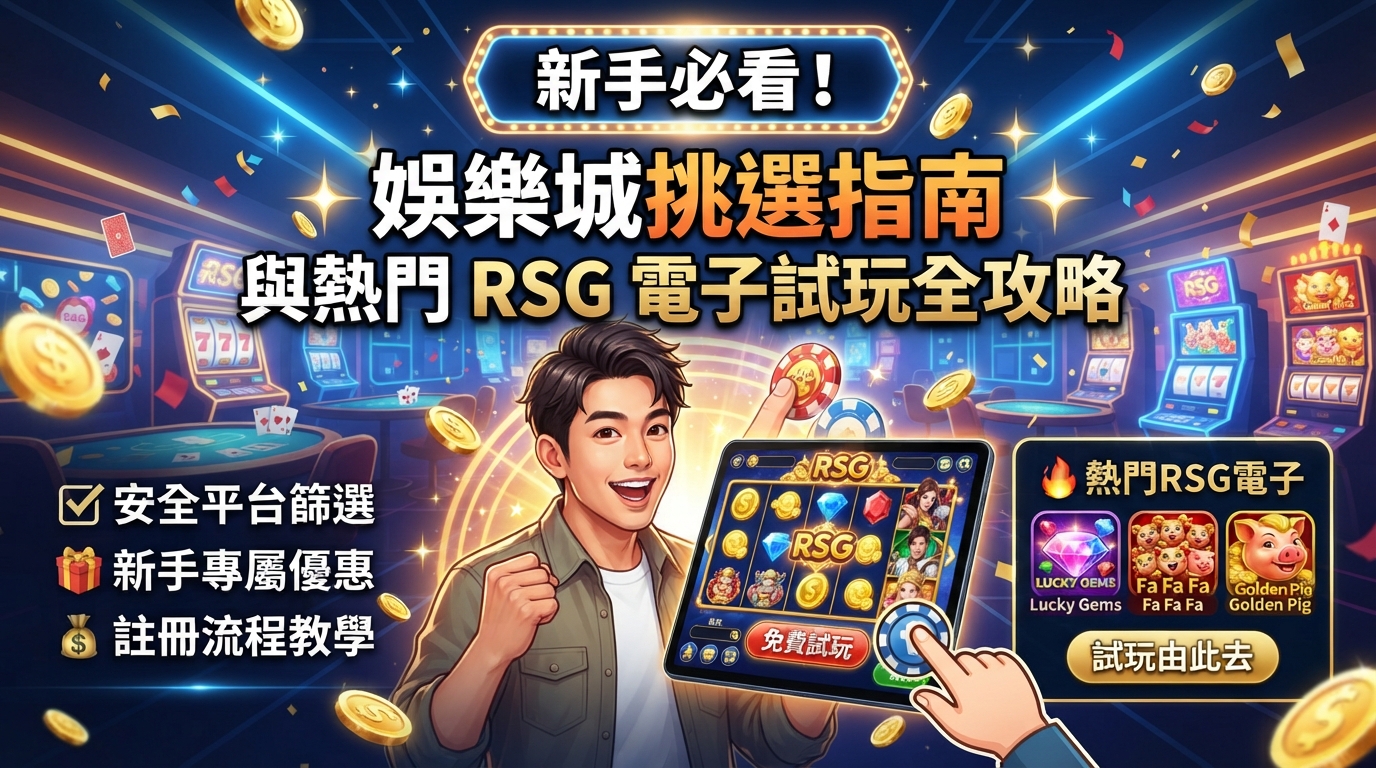 新手必看！娛樂城挑選指南與熱門 RSG 電子試玩全攻略