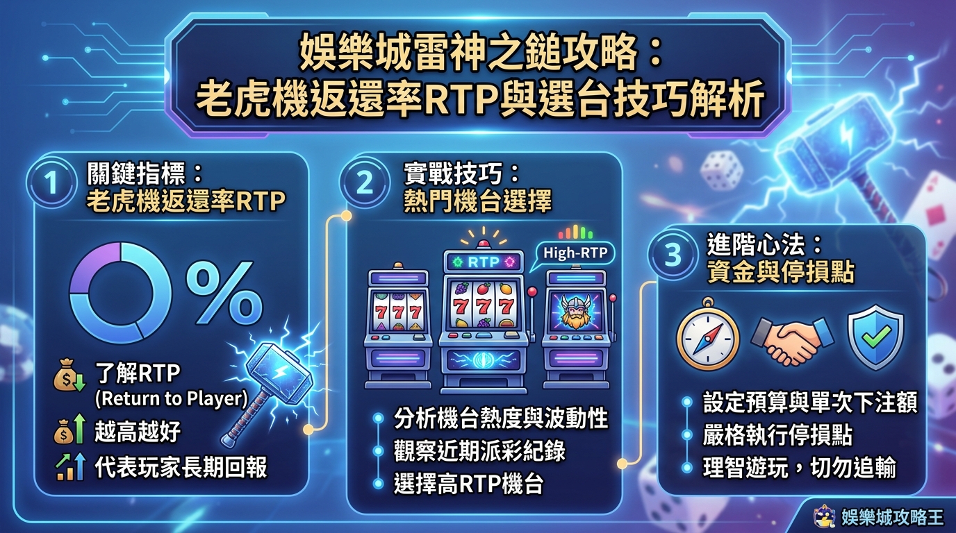 娛樂城雷神之鎚攻略：老虎機返還率RTP與選台技巧解析